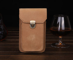 Leather Mens Cigarette Cases with Belt Loop Cell Phone Holster Belt Pouch for Men - iwalletsmen