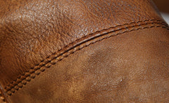 Handmade Leather Mens Cool Shoulder Bag Messenger Bag Chest Bag Bike Bag Cycling Bag for men
