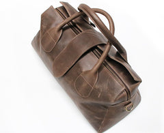 Cool Leather Mens Weekender Bag Travel Bags Shoulder Bags for men - iwalletsmen