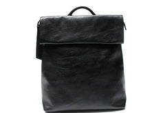 Cool Black Mens Leather Backpack Travel Backpacks Laptop Backpack for men - iwalletsmen