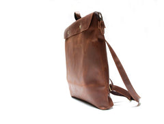Cool Black Mens Leather Backpack Travel Backpacks School Backpacks for men - iwalletsmen