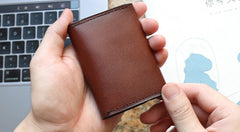 Leather Mens Front Pocket Wallet Small Wallets Card Wallet Change Wallet for Men - iwalletsmen