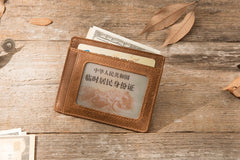 Leather Mens Slim Card Holder Front Pocket Wallets Card Wallet for Men - iwalletsmen