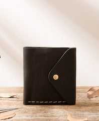 Cool Handmade Leather Mens Small Wallets Bifold Vintage billfold Wallet for Men - iwalletsmen