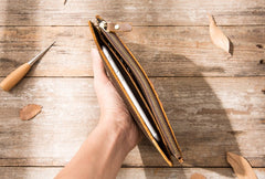 Vintage Cool Mens long Wallet Leather Wallet Long Wallet for Men - iwalletsmen