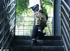 Vintage Mens Leather Briefcase Handbag Shoulder Bag Backpack for men - iwalletsmen