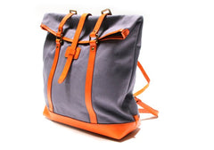 Canvas Leather Mens Backpack Travel Backpacks Laptop Backpack for men - iwalletsmen