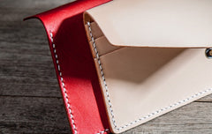 Handmade Leather Long Wallets for men Envelope Bifold Men Long Wallet - iwalletsmen