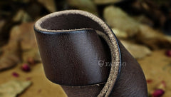 Handmade Genuine Leather Mens Leather Men Brown Black Belt for Men Cool Leather Belt