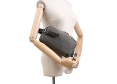 Cool Waxed Canvas Leather Mens Zipper Wristlet Bag Vintage Clutch Zipper Bag for Men - iwalletsmen