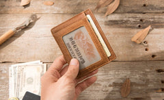 Leather Mens Slim Card Holder Front Pocket Wallets Card Wallet for Men - iwalletsmen