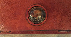 HandmadeLeather Mens Cool Long Leather Wallet Slim Travel Passport Wallet Clutch Wallet for Men