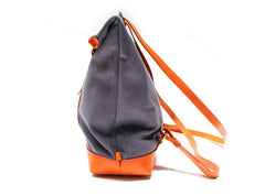 Canvas Leather Mens Backpack Travel Backpacks Laptop Backpack for men - iwalletsmen