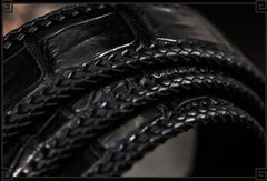Handmade Genuine Leather Mens Belt Custom Cool Leather Men Black Belt for Men