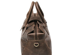 Cool Leather Mens Weekender Bag Travel Bags Shoulder Bags for men - iwalletsmen
