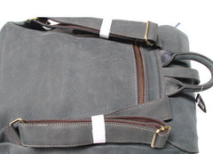 Leather Coffee Mens Backpack Cool Travel Backpacks Laptop Backpack for men - iwalletsmen
