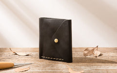 Cool Handmade Leather Mens Small Wallets Bifold Vintage billfold Wallet for Men - iwalletsmen
