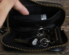 Handamde Genuine Leather Mens Cool Key Wallet Car Key Holder Car Key Case for Men