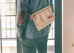 Mens Canvas Slim Cool Messenger Bag Side Bag Canvas Shoulder Bag for Men - iwalletsmen