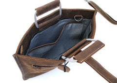 Slim Leather Mens Cool Briefcase Work Bag Business Bag Laptop Bag for men - iwalletsmen