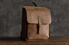 Handmade Leather Mens Cool Backpack Sling Bag Large Travel Bag Hiking Bag for men