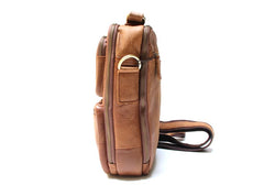 Cool Leather Mens Small Handbags Messenger Bags Shoulder Bag for men - iwalletsmen
