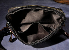 Cool Leather Mens Fanny Pack Waist Bag Hip Pack Belt Bag Bumbag for Men - iwalletsmen