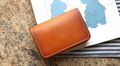 Cool Leather Mens Card Wallet Front Pocket Wallets Small Change Wallet for Men - iwalletsmen