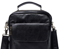 Leather Small Handbag Messenger Bag Shoulder Bag For Men - iwalletsmen