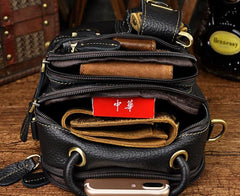 Vintage Leather Belt Pouches for Men Waist Bag BELT BAG Shoulder Bags For Men - iwalletsmen
