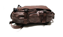 Cool Coffee Mens Leather Backpack Travel Backpacks Laptop Backpack for men - iwalletsmen
