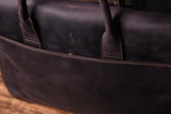 Genuine Leather Mens Cool Messenger Bag Briefcase Work Bag Business Bag for men
