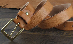 Genuine Leather Punk Rock Biker Trucker Mens Belt Men Black Coffee Belt for Men