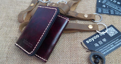 Leather Mens Front Pocket Bifold Small Wallets Card Wallet for Men - iwalletsmen