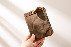 Cool Canvas Mens Small Wallets Bifold Vintage billfold Wallet for Men - iwalletsmen