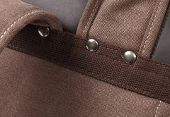 Mens Canvas Leather Backpack Canvas Travel Backpack Canvas School Backpacks for Men - iwalletsmen
