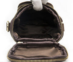 Leather Mens Cell Phone Holster Belt Pouch Mens Side Bag Shoulder Bag for Men - iwalletsmen