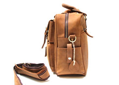 Cool Leather Mens Large Travel Bag Handbags Shoulder Bags for men - iwalletsmen