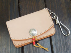Handmade Leather Mens Cool Slim Leather Envelope Wallet Men Small Wallets Bifold for Men