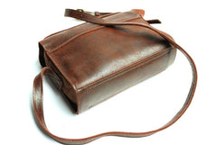 Cool Leather Mens Small Messenger Bag Shoulder Bag for men - iwalletsmen