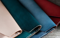 Handmade Leather Long Wallets for men Envelope Bifold Men Long Wallet - iwalletsmen