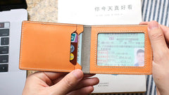 Cool Leather Mens Camouflage License Wallet Front Pocket Wallet Slim Card Wallet for Men - iwalletsmen