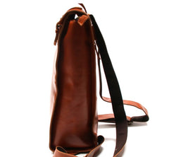 Brown Leather Mens Backpack Travel Backpacks Laptop Backpack for men - iwalletsmen