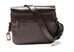 Cool Leather Mens Large Messenger Bags Shoulder Bag for men - iwalletsmen