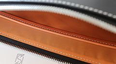 Cool Handmade Leather Mens Wristlet Bag Clutch Zipper Clutch for Men - iwalletsmen
