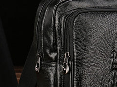 Cool Leather Mens Sling Bag Sling Shoulder Bag Sling Backpacks Chest Bag for men - iwalletsmen