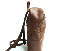 Cool Leather Mens Backpack Travel Backpack Vintage Laptop Backpack for men - iwalletsmen