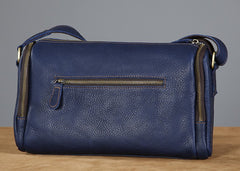 Genuine Leather Mens Cool Shoulder Bag Messenger Bag Chest Bag Bike Bag Cycling Bag for men