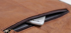 Cool Leather Brown Mens Messenger Bags Vintage Shoulder Bag  for Men - iwalletsmen
