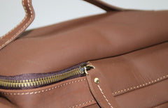 Mens Leather Barrel Backpack Cool Travel Bag Weekender Bag for men - iwalletsmen